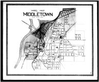 Middletown Ward Map, Butler County 1885
